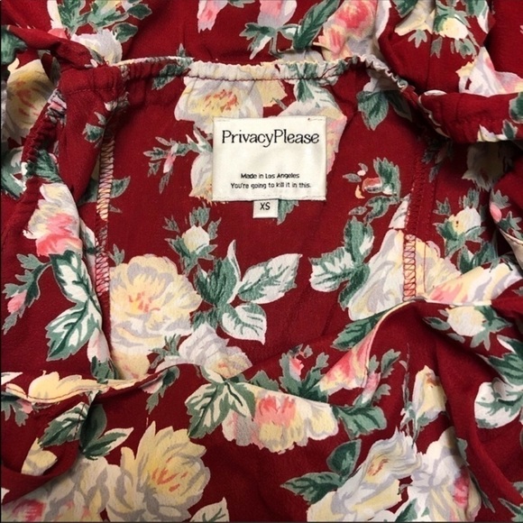 Privacy Please revolve petro floral maxi dress red white size XS - Picture 7 of 8